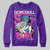 PURPLE Collection DopeSkill Purple Sweatshirt Stay It Busy Graphic