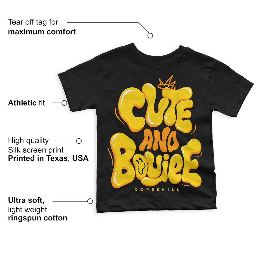 Yellow Ochre 6s DopeSkill Toddler Kids T-shirt Cute and Boujee Graphic
