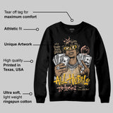 TAN 'All Hustle No Luck' DopeSkill Graphic Sweatshirt