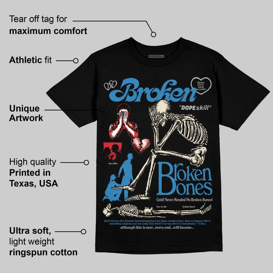 Rare Air 3s DopeSkill T-Shirt Broken Bones Graphic