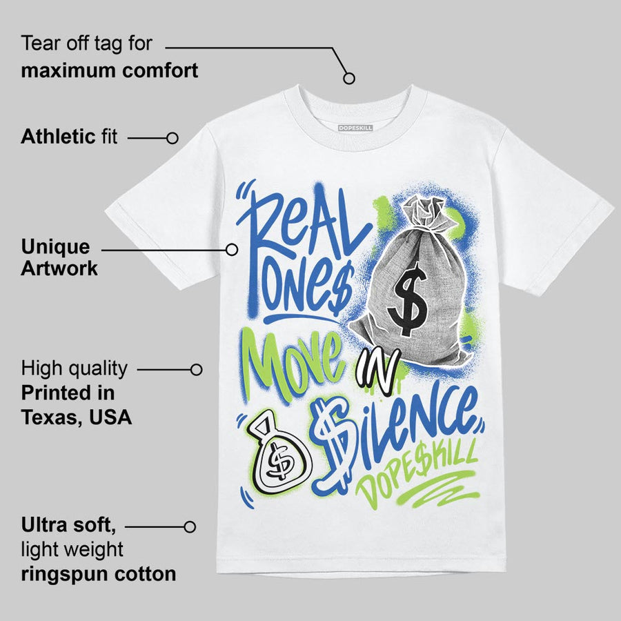 Griffey Max 1 'Varsity Royal' DopeSkill T-Shirt Real Ones Move In Silence Graphic