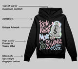 Medium Soft Pink 4s DopeSkill Hoodie Sweatshirt Real Ones Move In Silence Graphic