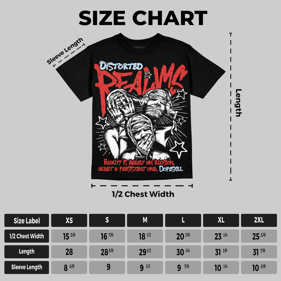 Reverse Infrared 6s Oversize Print 'Distorted Realms' DopeSkill Graphic T-shirt