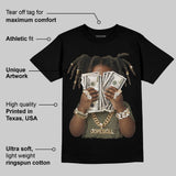 Medium Olive 3s DopeSkill T-Shirt Rich Youth Graphic