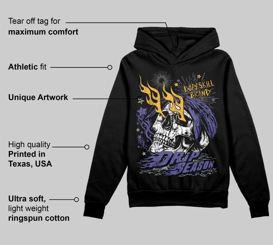 Lakers 4s DopeSkill Hoodie Sweatshirt Drip Season Graphic