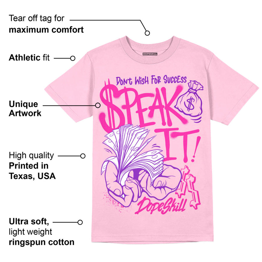 Pink Collection DopeSkill Pink T-shirt Speak It Graphic