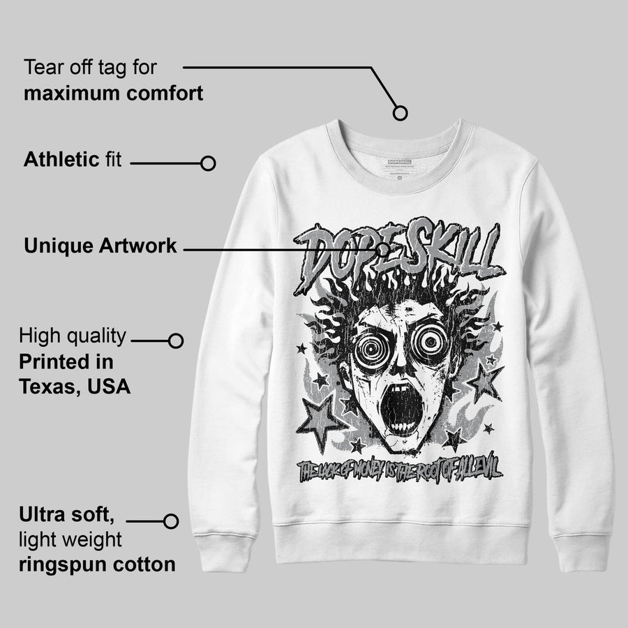 Wolf Grey 5s DopeSkill Sweatshirt Root of Evil Graphic
