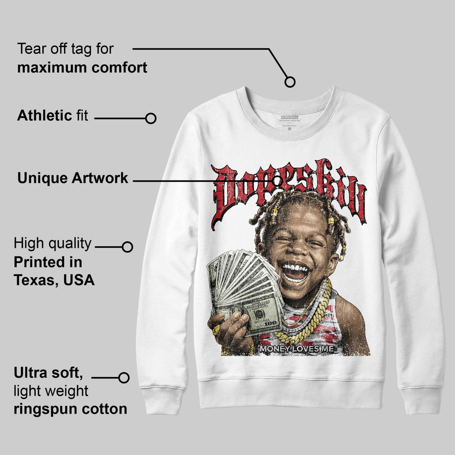 Bugs Bunny 8s DopeSkill Sweatshirt Money Loves Me Graphic