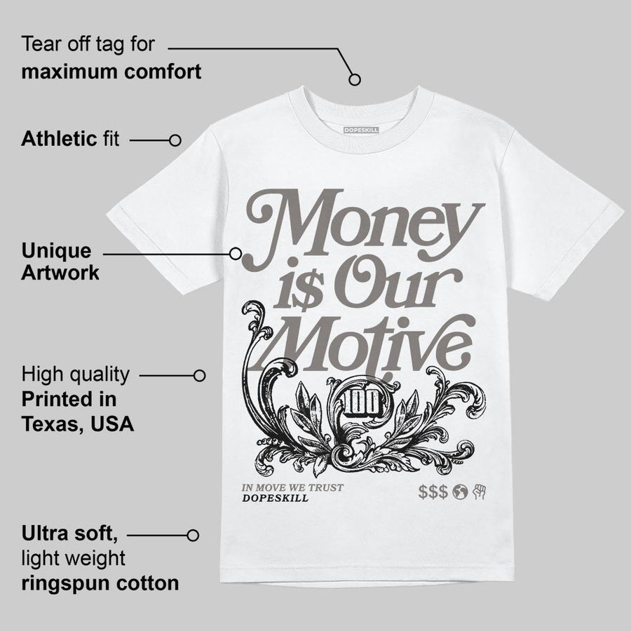 Cave Stone 4s DopeSkill T-Shirt Money Is Our Motive Typo Graphic
