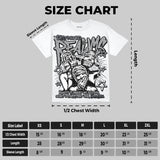 Wolf Grey 5s Oversize Print 'Distorted Realms' DopeSkill Graphic T-shirt