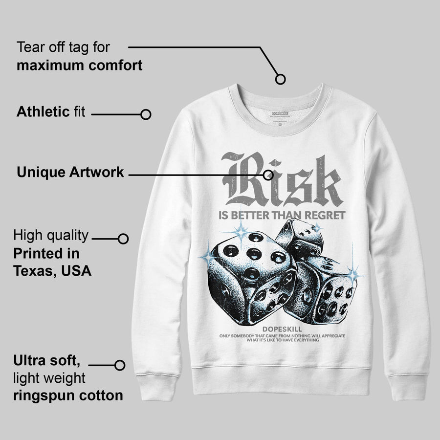 Grey 'Risk Is Better Than Regret' DopeSkill Graphic Sweatshirt