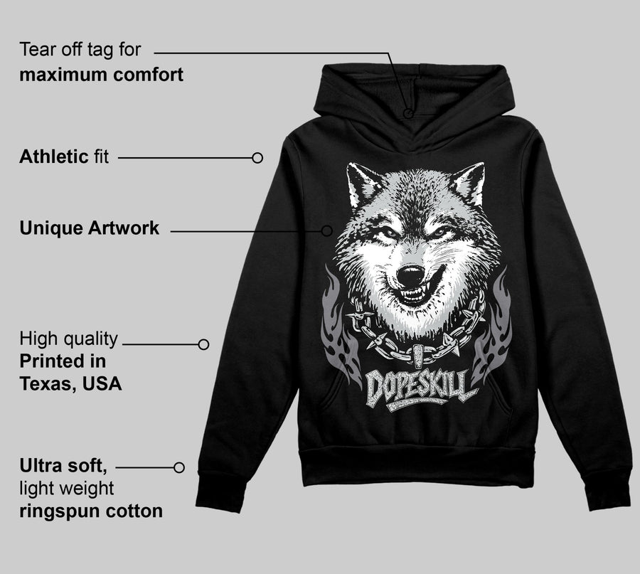 Wolf Grey 12s DopeSkill Hoodie Sweatshirt Wolf Grey Graphic
