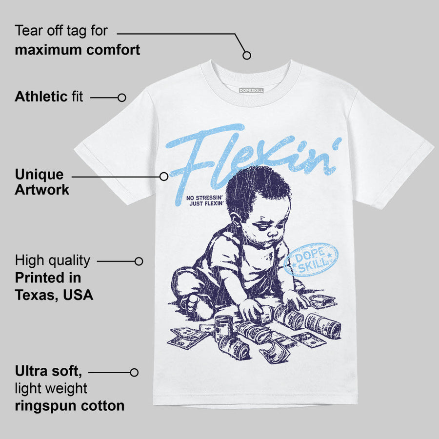 University Blue Collection DopeSkill T-Shirt Flexin' Graphic