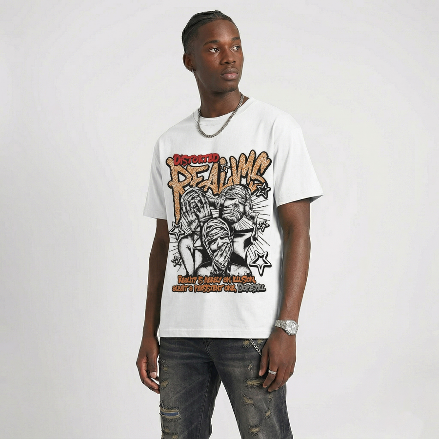 'Orange Citrus' 3s DopeSkill T-Shirt Distorted Realms Graphic