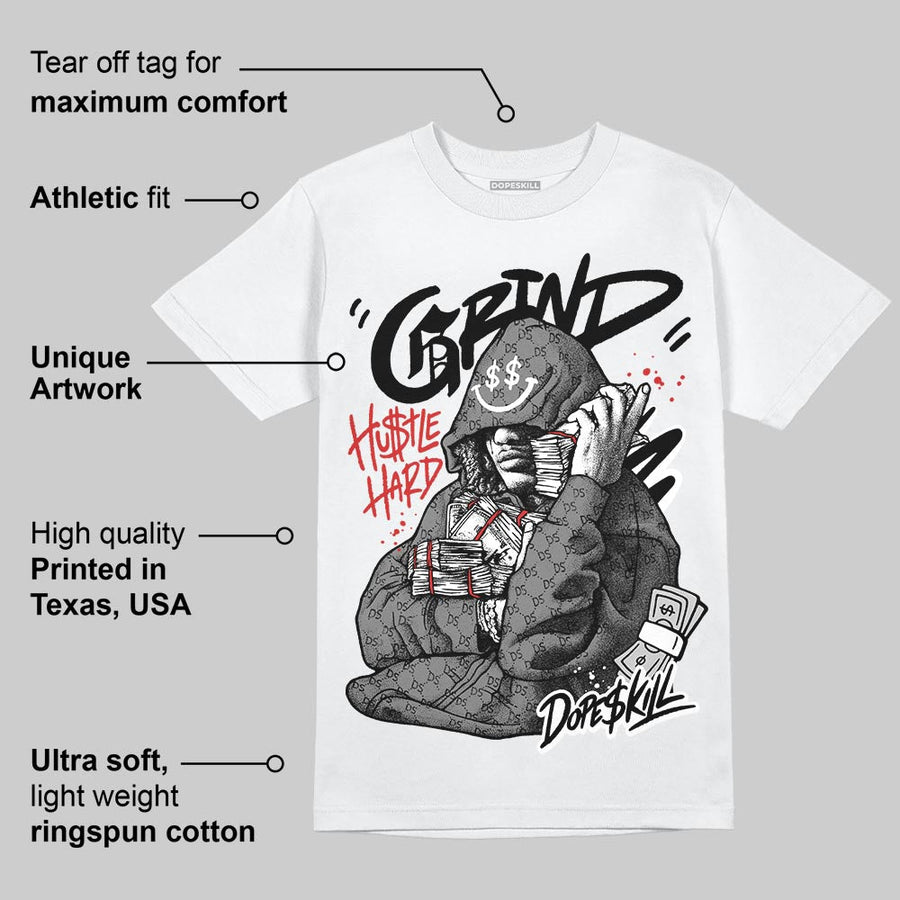 Grey 'Grind Pray' DopeSkill Graphic T-Shirt