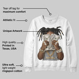 Wolf Grey 5s DopeSkill Sweatshirt Rich Youth Graphic