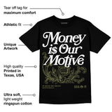 Craft Olive 4s DopeSkill T-Shirt Money Is Our Motive Typo Graphic