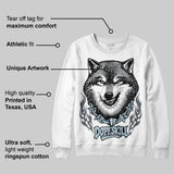 Wolf Grey 5s DopeSkill Sweatshirt Wolf Grey Graphic
