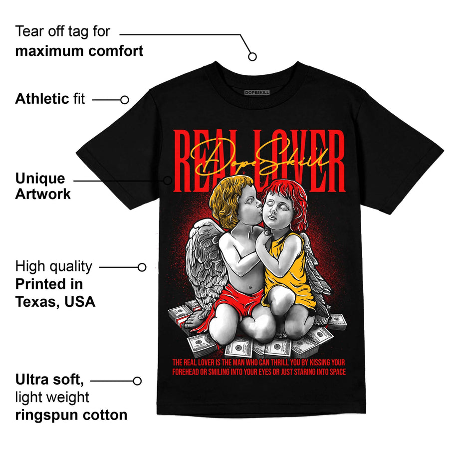 Red Collection DopeSkill T-Shirt Real Lover Graphic