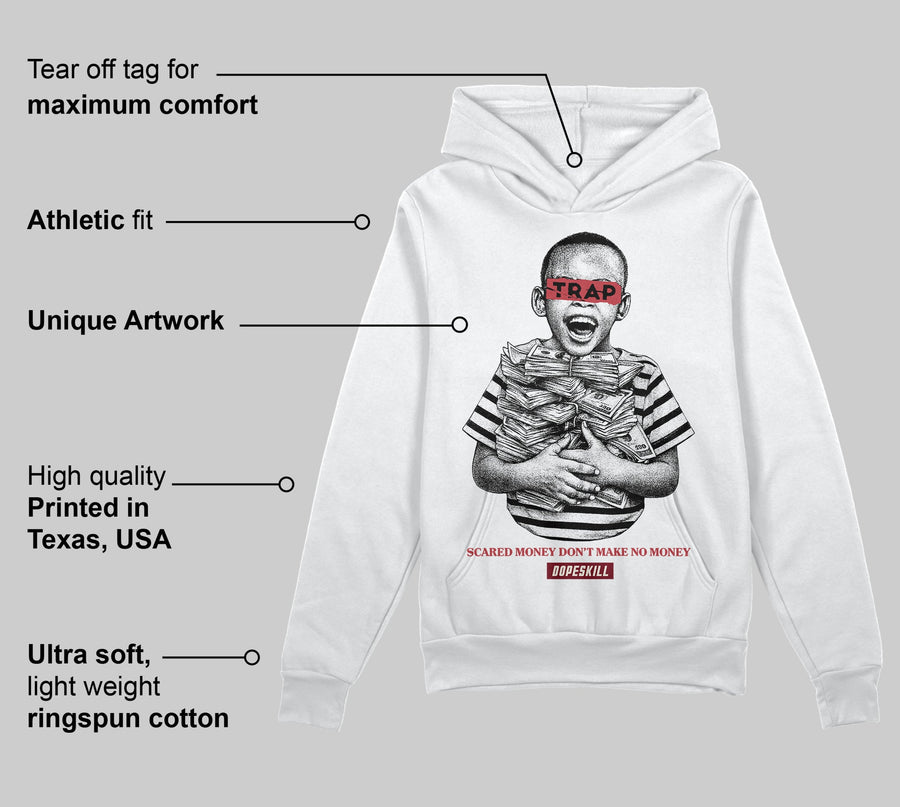 Valentine’s Day 4s DopeSkill Hoodie Sweatshirt Scared Money Don't Make No Money Graphic