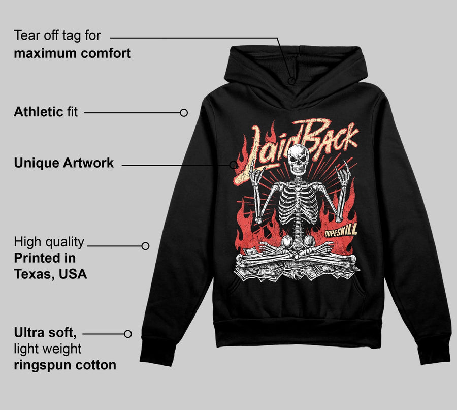 Red 'Laid Back' DopeSkill Graphic Hoodie
