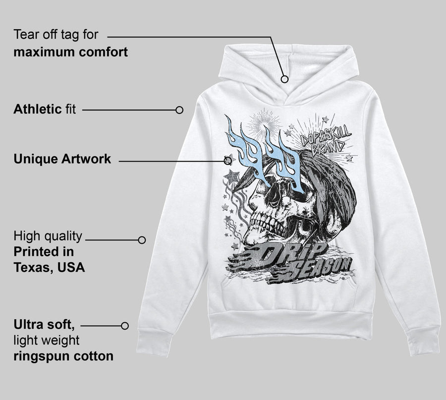 Wolf Grey 5s DopeSkill Hoodie Sweatshirt Drip Season Graphic