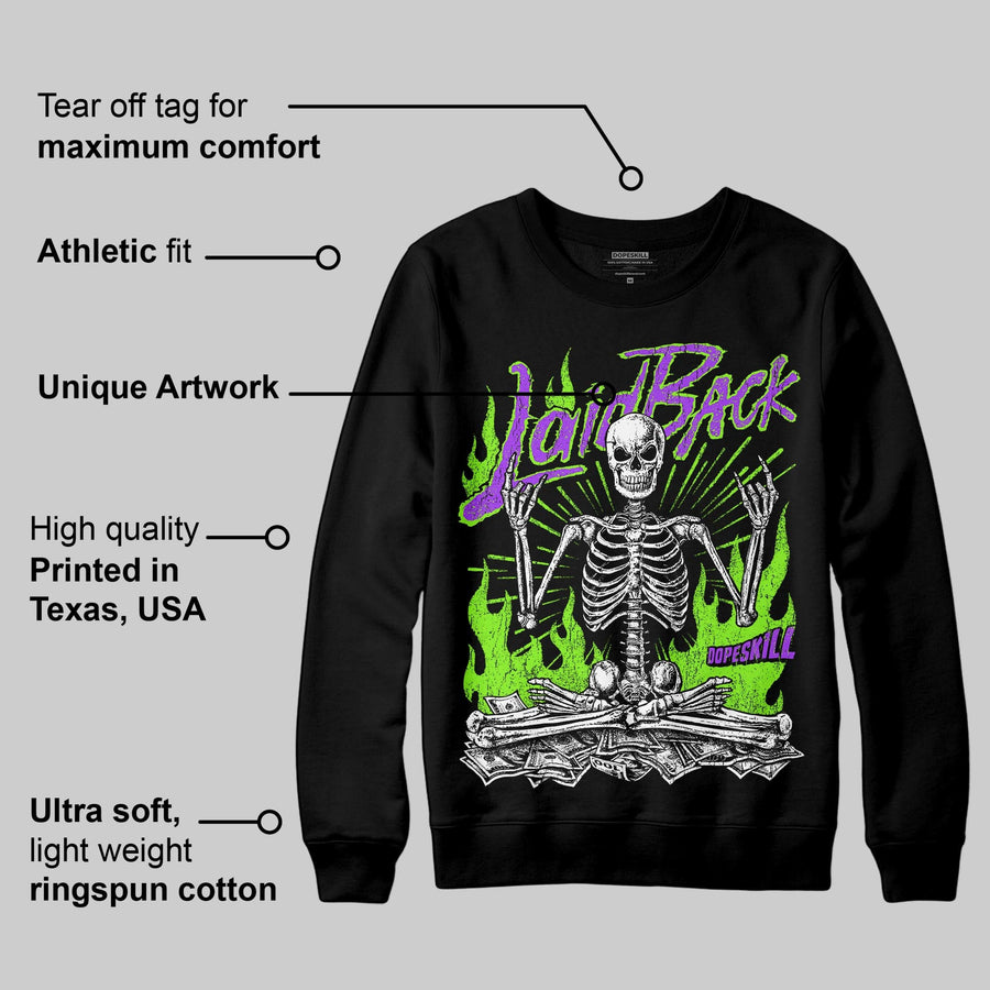 Neon Green 'Laid Back' DopeSkill Graphic Sweatshirt