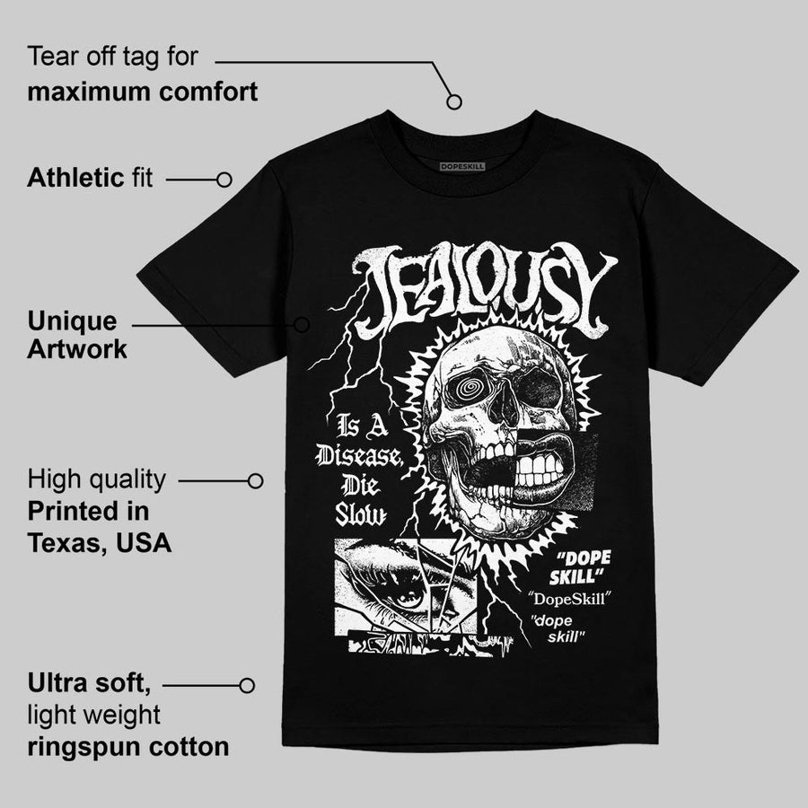Black/White 'Jealousy' DopeSkill Graphic T-Shirt