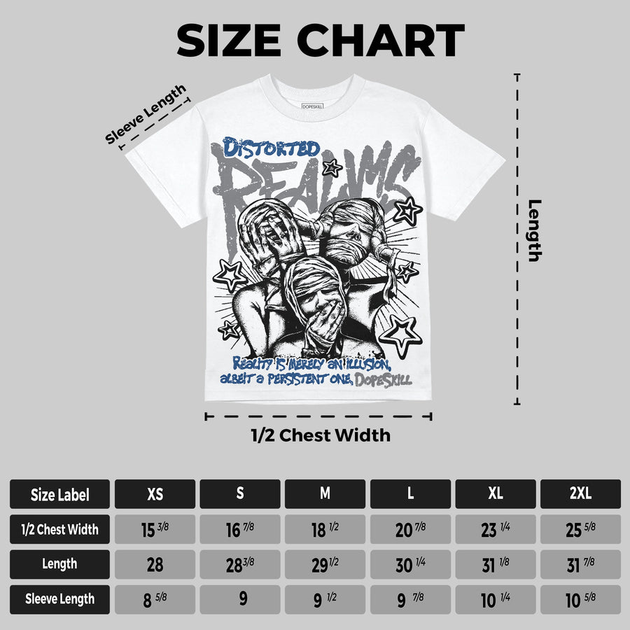 Flint Grey 9s Oversize Print 'Distorted Realms' DopeSkill Graphic T-shirt