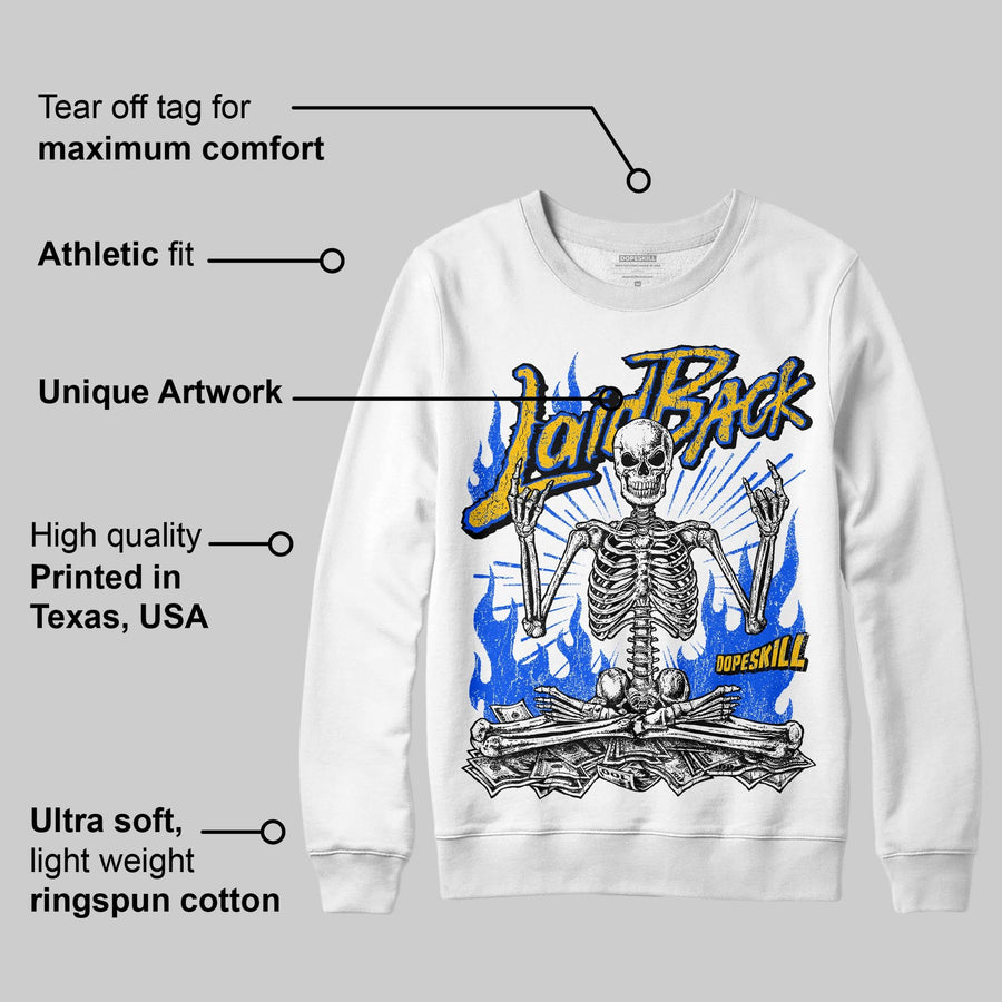 Royal Blue 'Laid Back' DopeSkill Graphic Sweatshirt