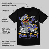 Lakers 4s DopeSkill T-Shirt Born To Be Rich Graphic