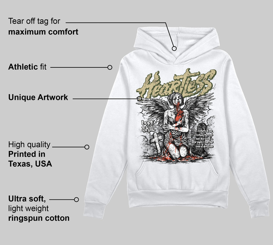 Olive Collection DopeSkill Hoodie Sweatshirt Heartless Graphic