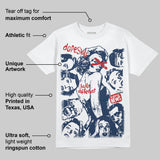 Summit White Navy 4s DopeSkill T-Shirt Built Different Graphic