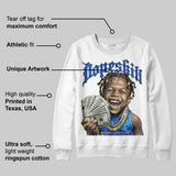 Royal Blue 'Money Loves Me' DopeSkill Graphic Sweatshirt