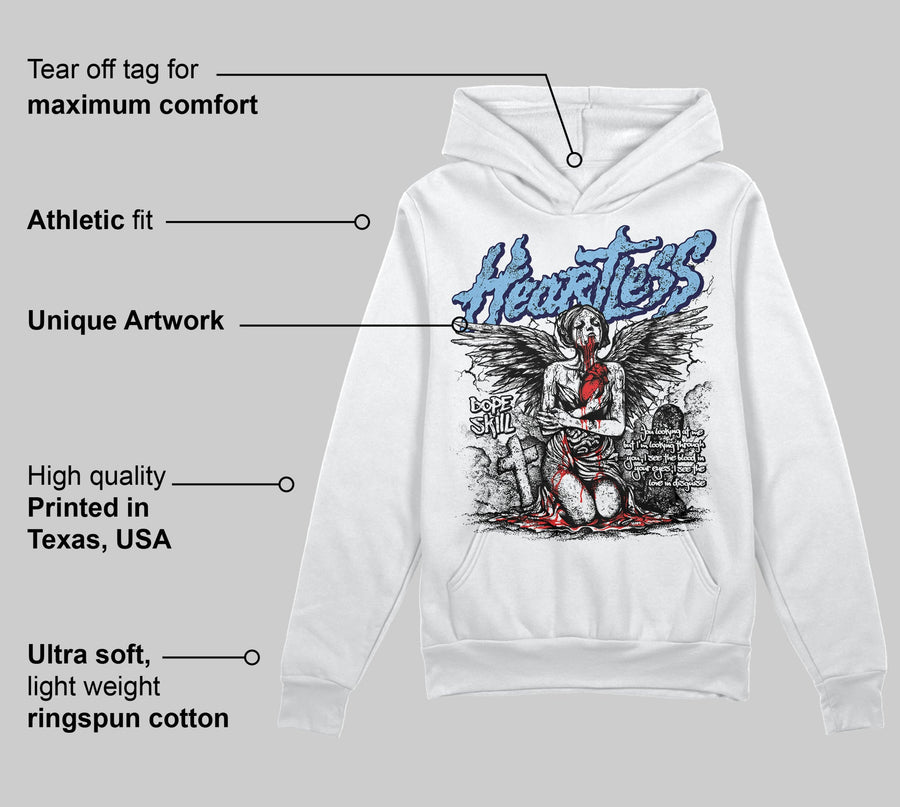 University Blue Collection DopeSkill Hoodie Sweatshirt Heartless Graphic