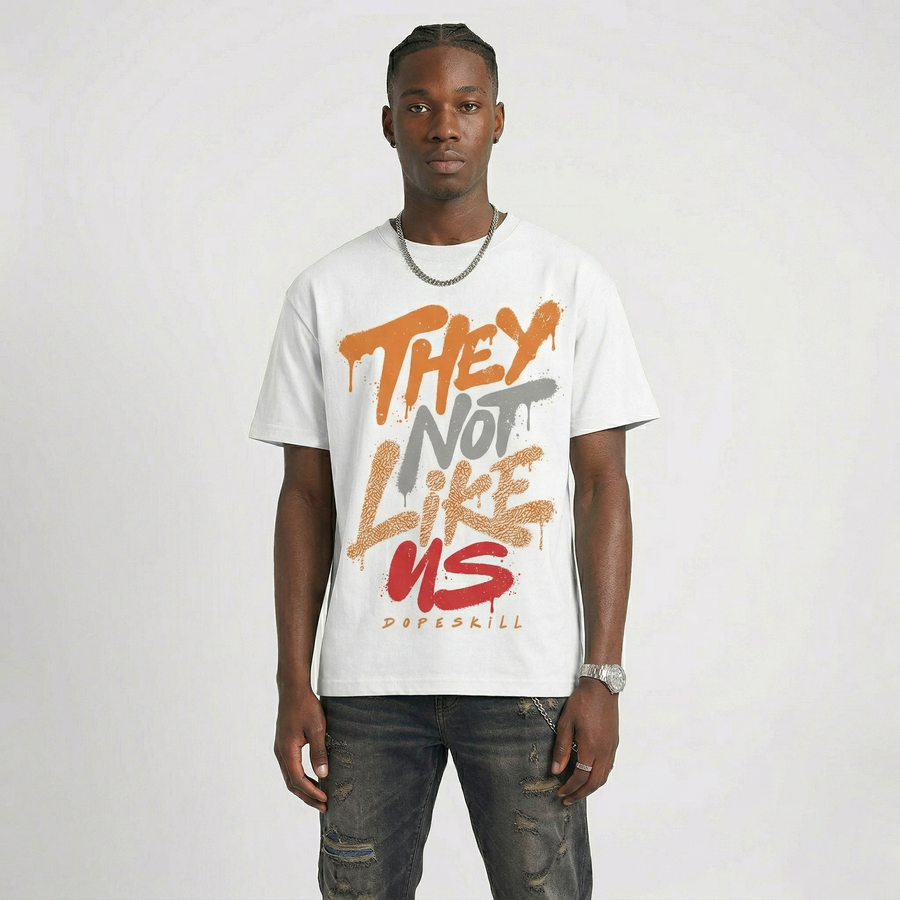 'Orange Citrus' 3s DopeSkill T-Shirt They Not Like Us Graphic