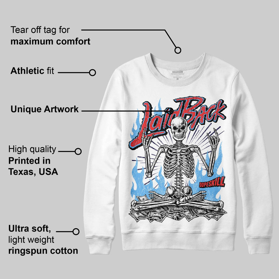 University Blue 'Laid Back' DopeSkill Graphic Sweatshirt
