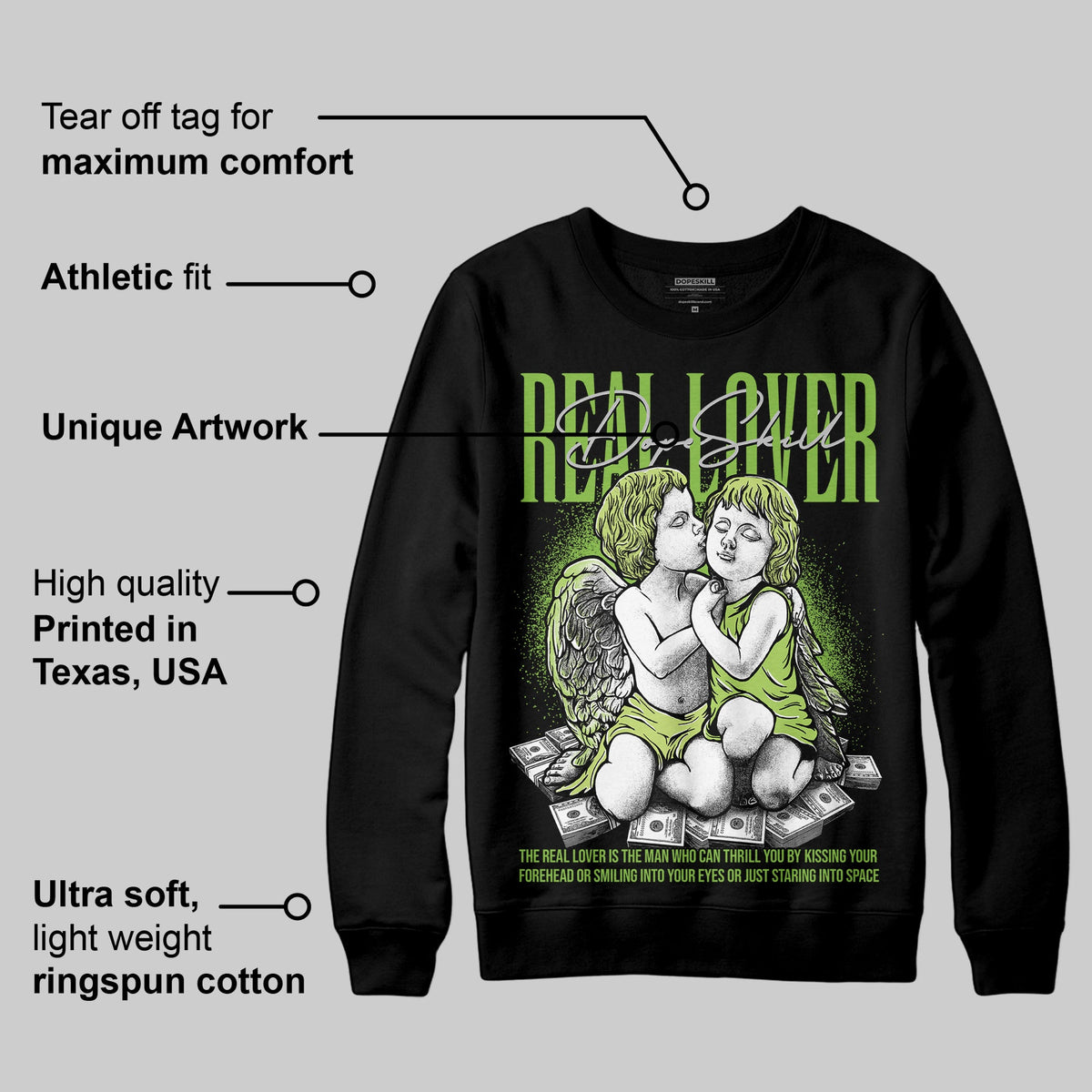 Max 95 OG 'Neon' DopeSkill Sweatshirt Real Lover Graphic