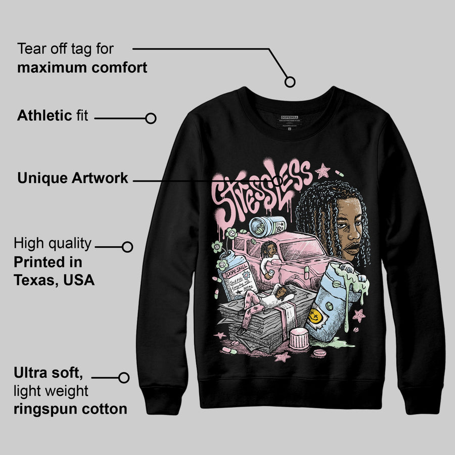 Medium Soft Pink 4s DopeSkill Sweatshirt Stressless Graphic