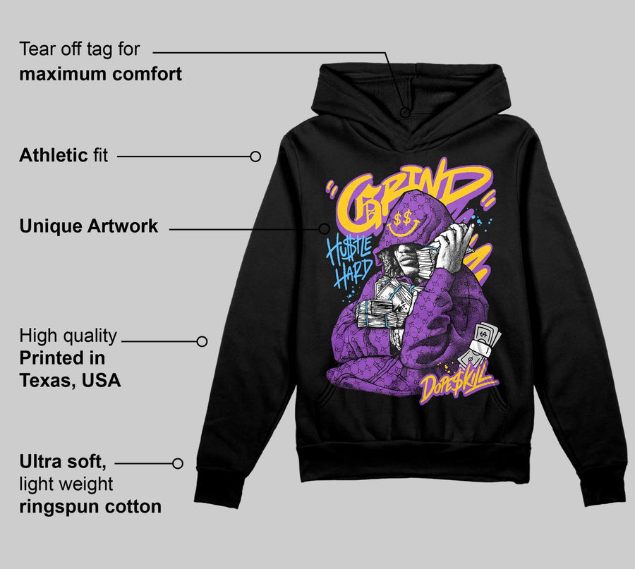 PURPLE 'Grind Pray' DopeSkill Graphic Hoodie