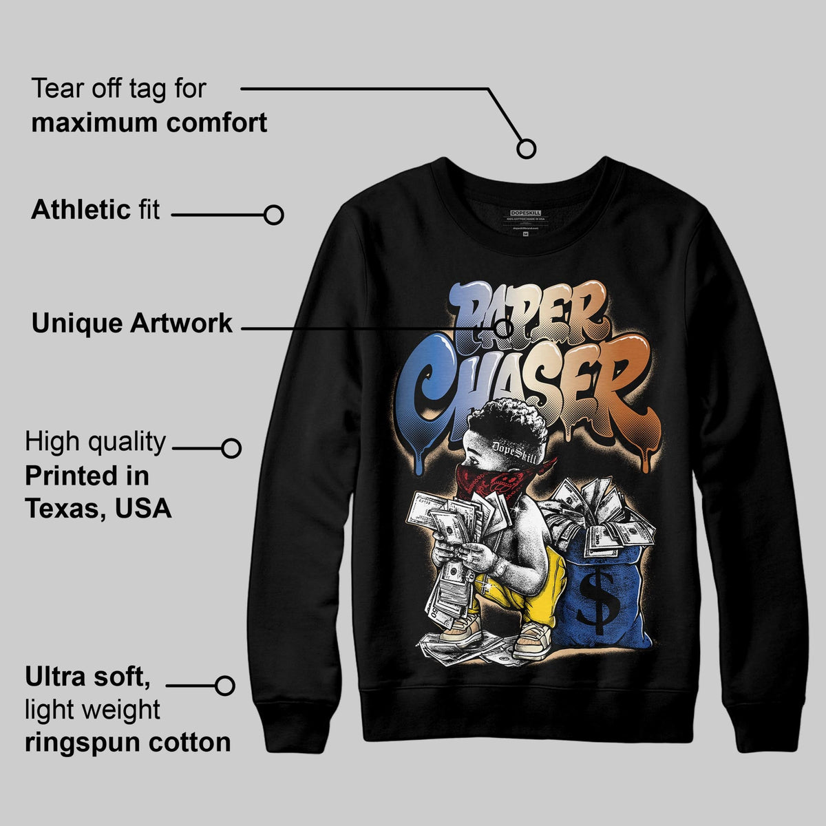 Infinite Archive x 17s DopeSkill Sweatshirt Paper Chaser Boy Graphic