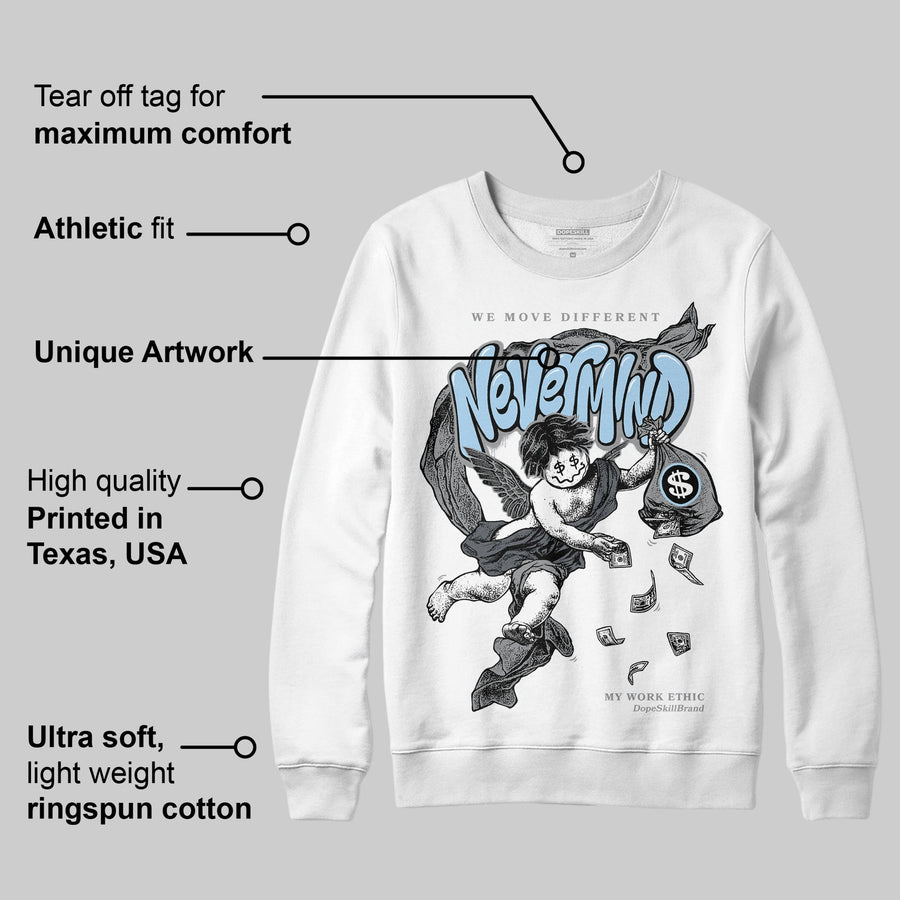 Wolf Grey 5s DopeSkill Sweatshirt Nevermind Graphic