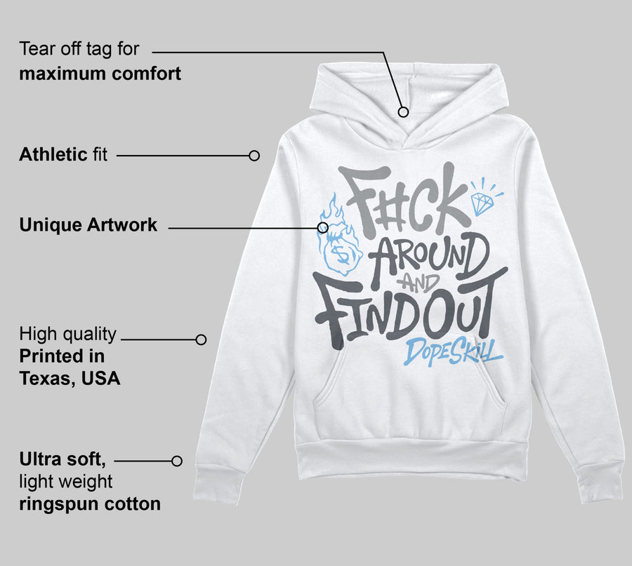 Wolf Grey 5s DopeSkill Hoodie Sweatshirt F#ck Around And Find Out Graphic