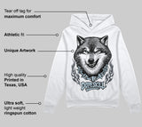 Wolf Grey 5s DopeSkill Hoodie Sweatshirt Wolf Grey Graphic