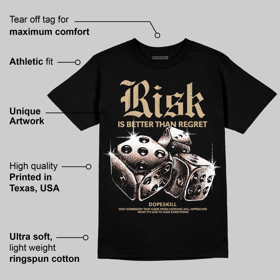 TAN 'Risk Is Better Than Regret' DopeSkill Graphic T-Shirt