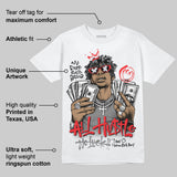 Grey 'All Hustle No Luck' DopeSkill Graphic T-Shirt