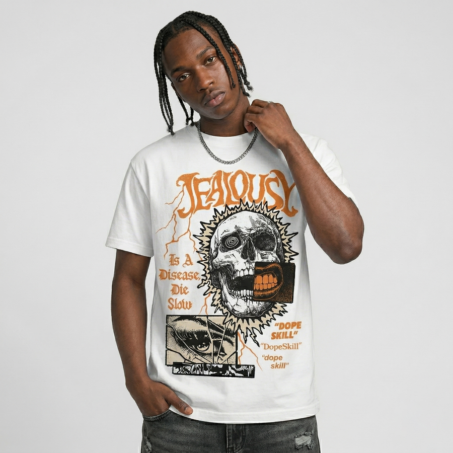 'Orange Citrus' 3s DopeSkill T-Shirt Jealousy Graphic