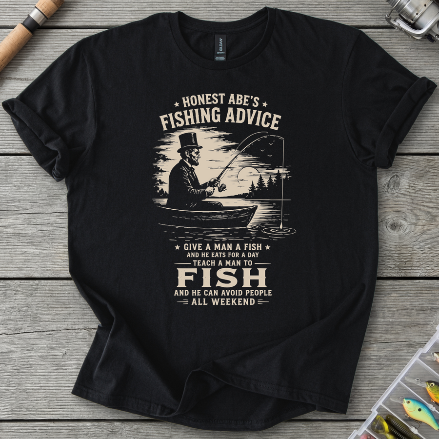 Abe Lincoln Fishing Advice T-Shirt