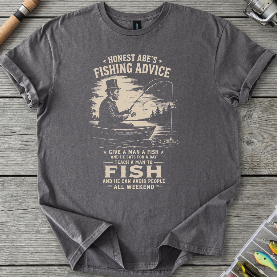 Abe Lincoln Fishing Advice T-Shirt