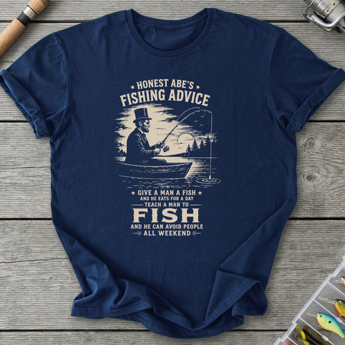 Abe Lincoln Fishing Advice T-Shirt